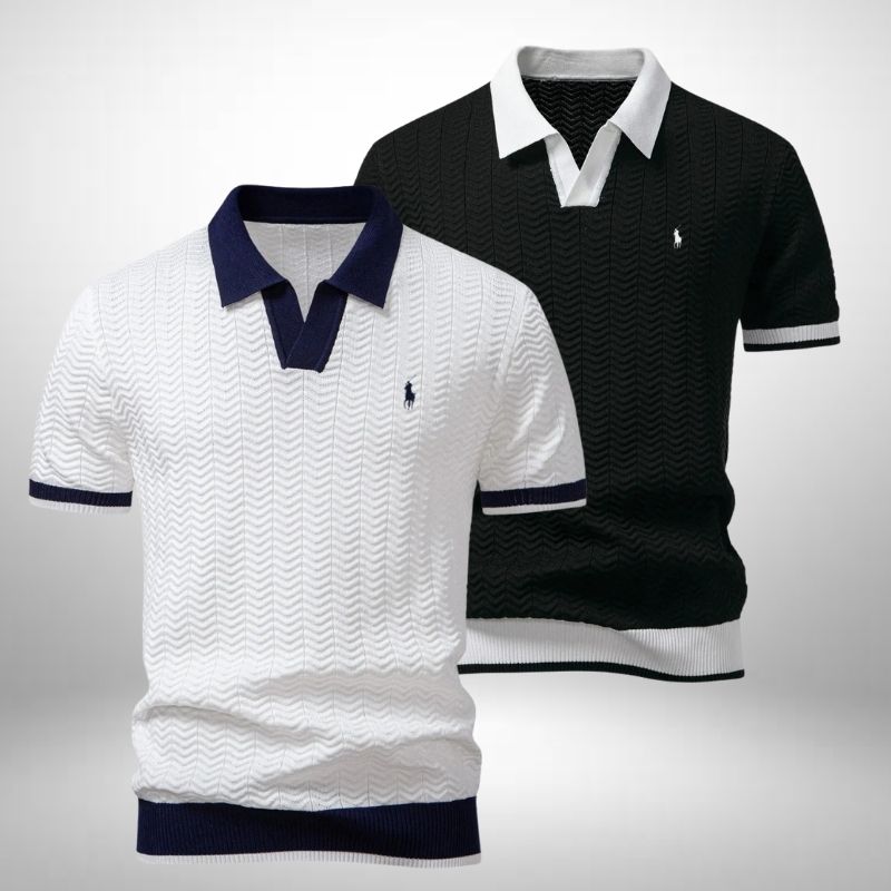Set 2 Ralph Lauren Poloshirts – Texturiert & Elegant