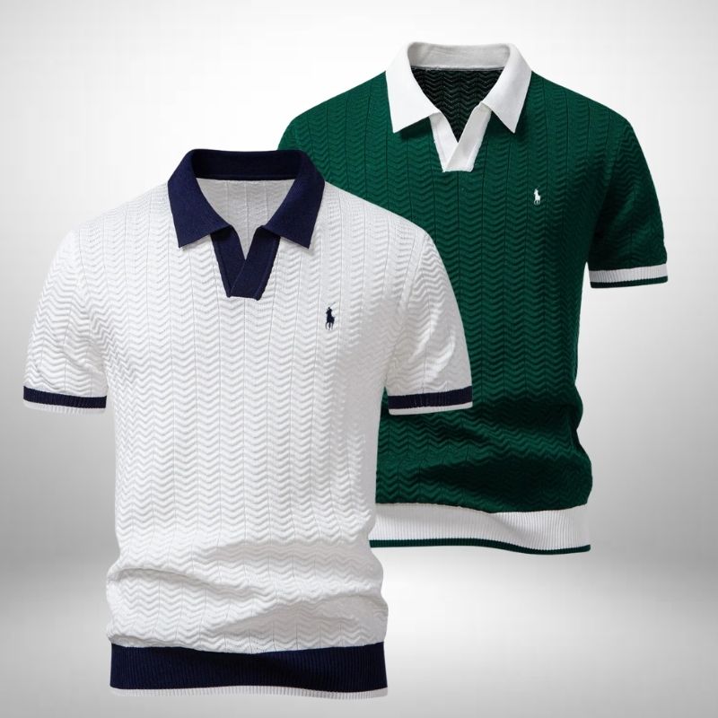 Set 2 Ralph Lauren Poloshirts – Texturiert & Elegant