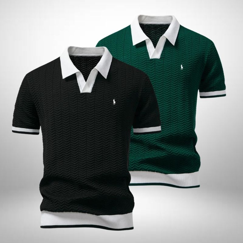 Set 2 Ralph Lauren Poloshirts – Texturiert & Elegant