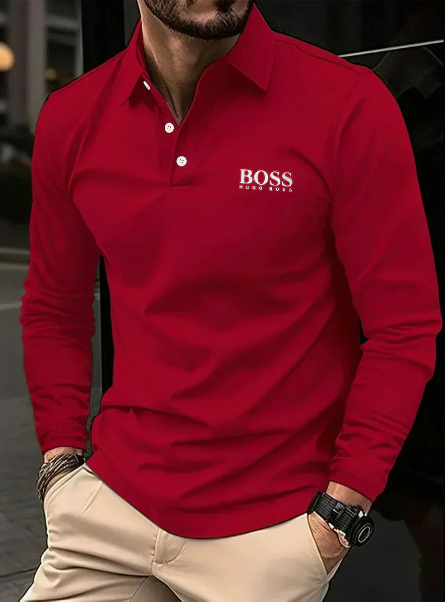 Long-Sleeve Polo for Men